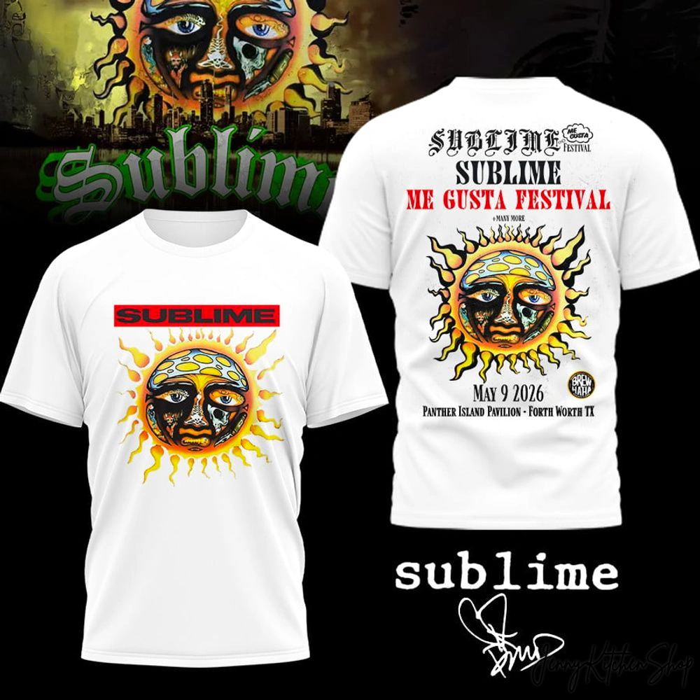 Sublime Band Me Gusta Festival 2026 Limited T-Shirt