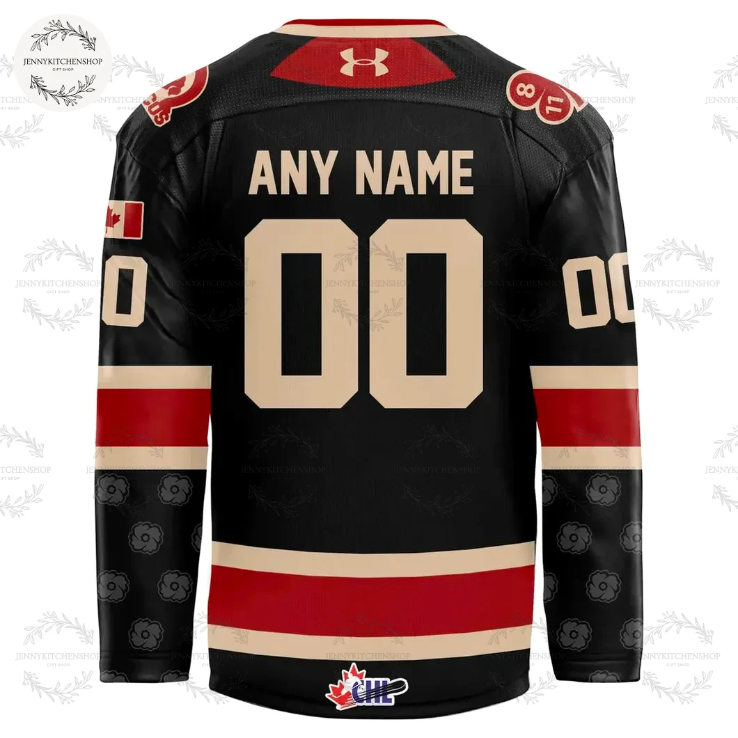 Swift Current Broncos 2025 Remembrance Day Hockey Jersey