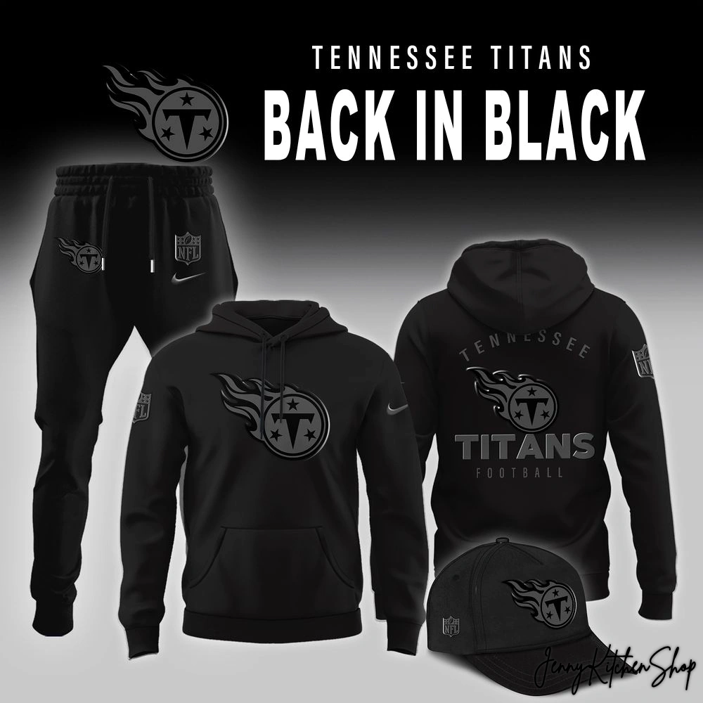 Tennessee Titans Back In Black 2025 Limited Collection Hoodie