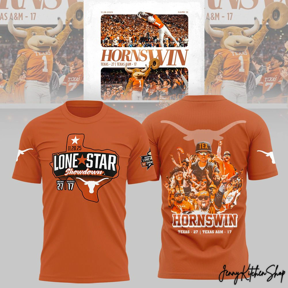 Texas Longhorns Win Lone Star Showdown 2025 Collection Hoodie