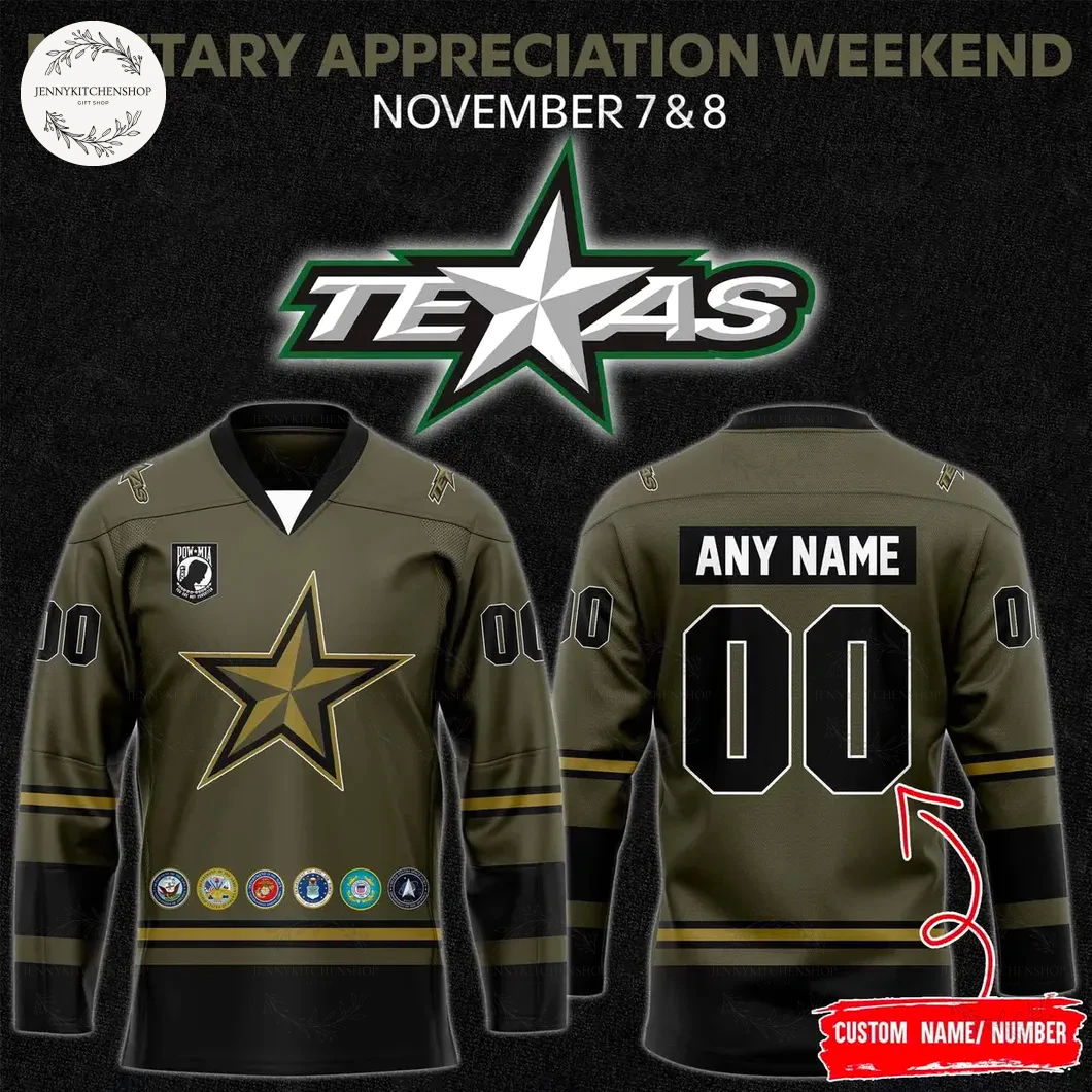 Texas Stars 2025-26 Military Appreciation Limited Hockey Jersey