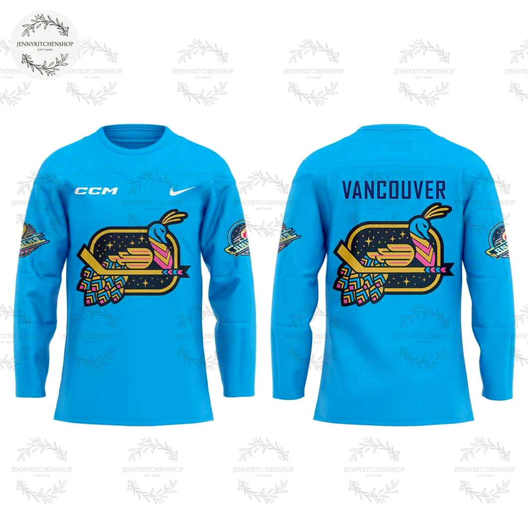 Vancouver Canucks Celebrating Diwali Night 2025 Hockey Jersey