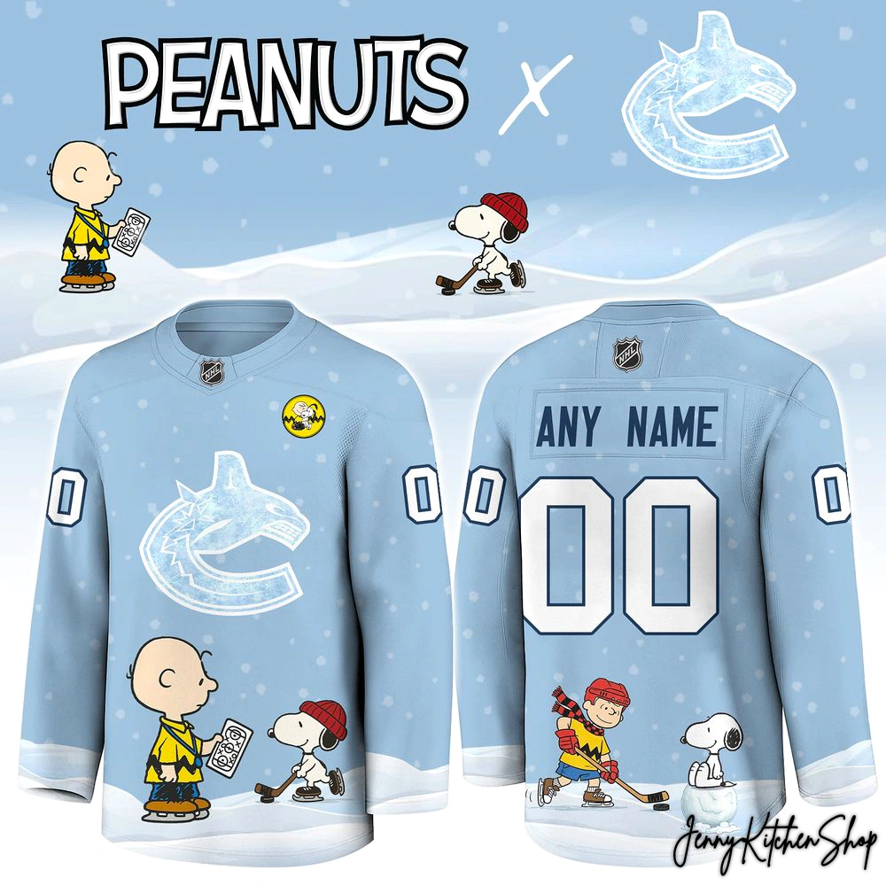 Vancouver Canucks x Peanuts 2025 Limited Hockey Jersey