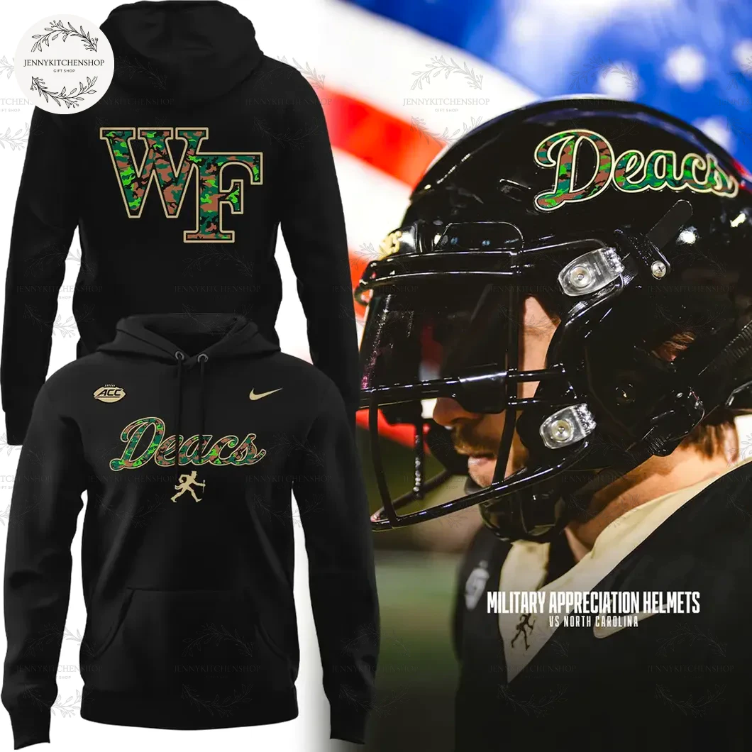 Wake Forest Football 2025 Salute to Service Hoodie