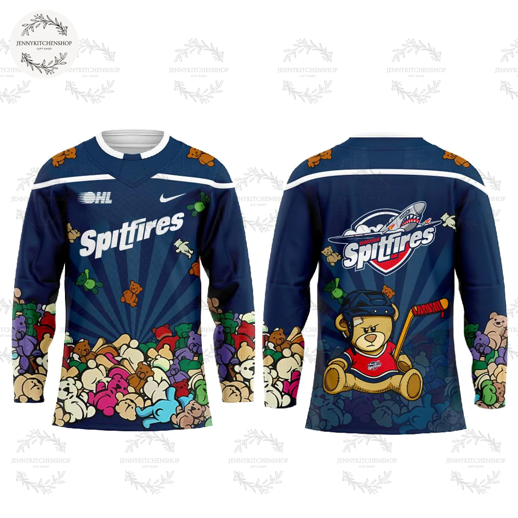 Windsor Spitfires Teddy Bear Toss Night 2025 Jersey