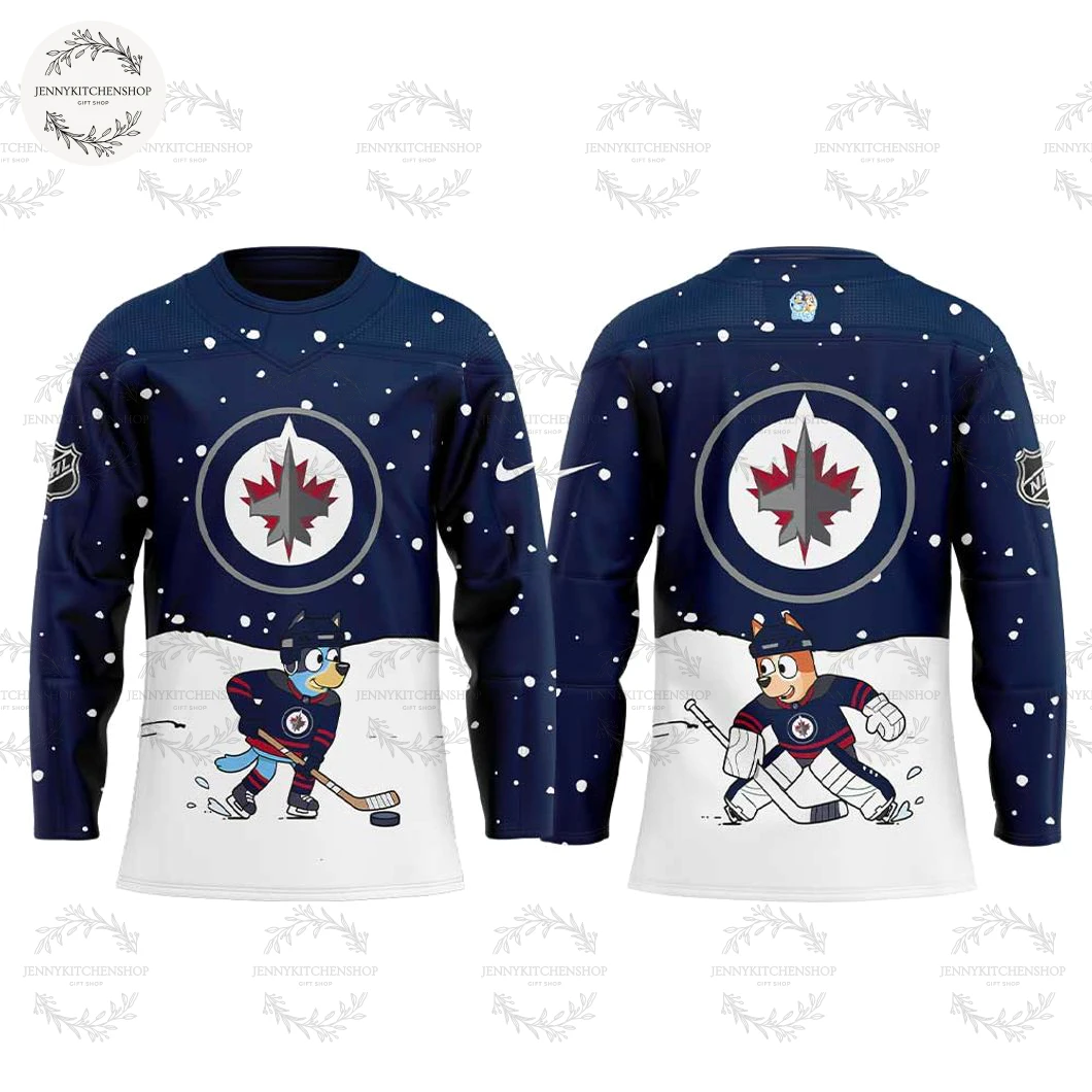 Winnipeg Jets 2025 Bluey And Bingo Limited Hockey Jersey