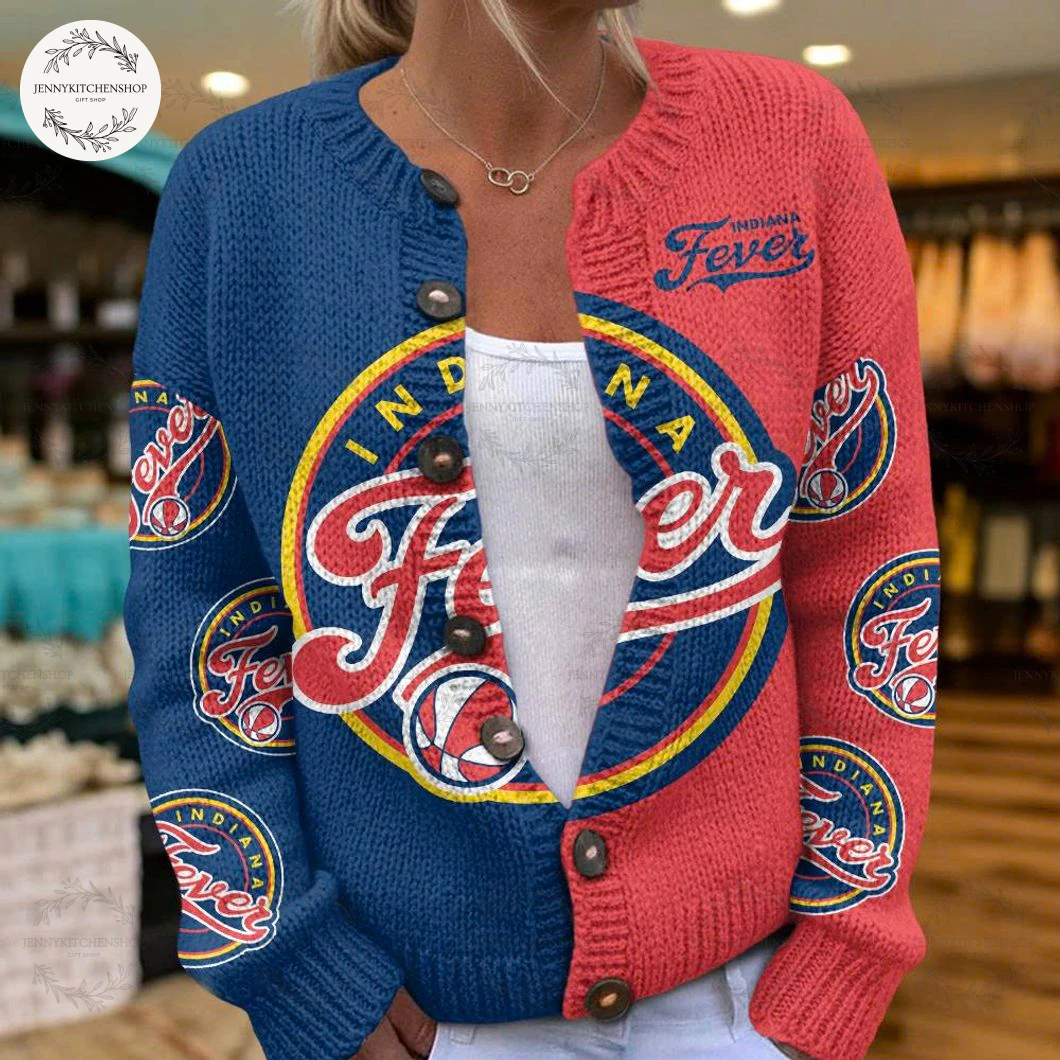 Women's Indiana Fever New Edition Sweater Cardigan