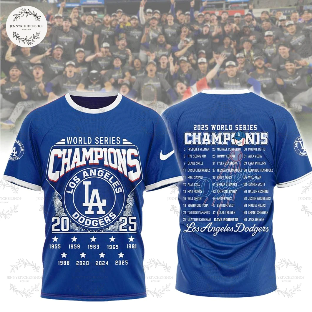 World Series 2025 LA Dodgers Champions Limited 3D T-Shirt, Long Sleeve Shirt, Hoodie