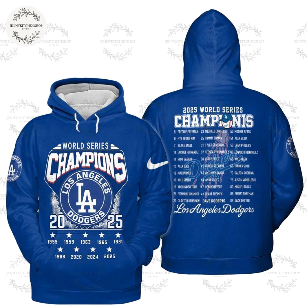 World Series 2025 LA Dodgers Champions Limited 3D T-Shirt, Long Sleeve Shirt, Hoodie
