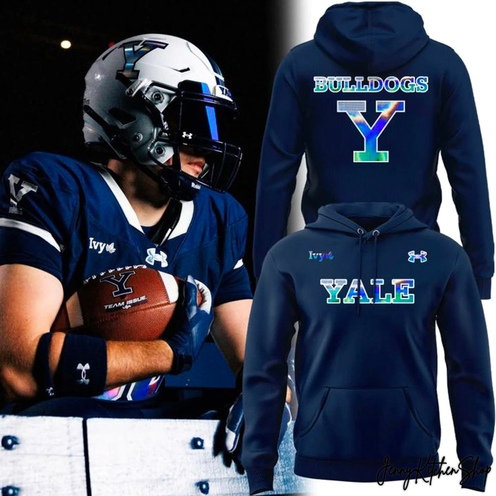 Yale Bulldogs Football New Edition Uniform Hoodie