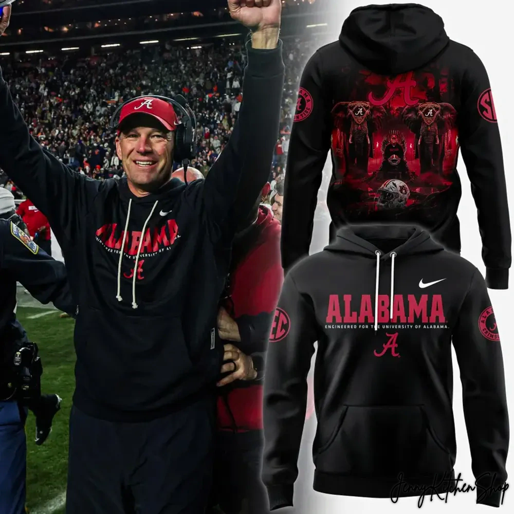 Alabama Crimson Tide x Coach Kalen DeBoer Sideline Men 2025 Hoodie
