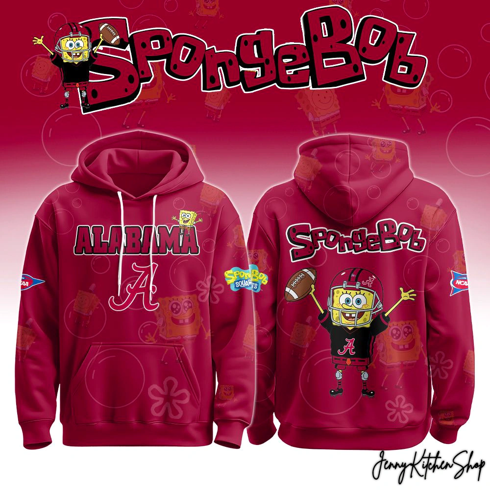 Alabama Crimson Tide x SpongeBob Limited Hoodie