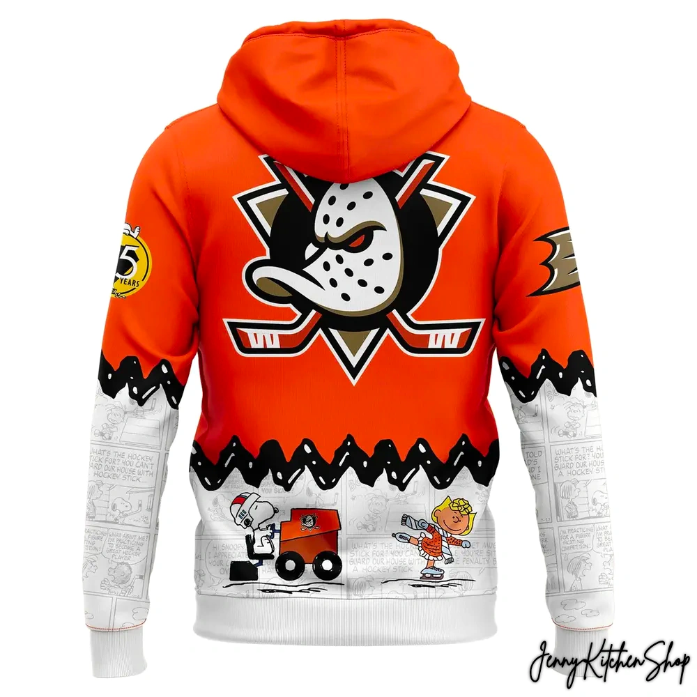 Anaheim Ducks Peanuts Night Special Edition Hoodie