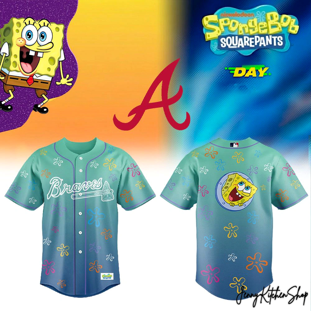 Atlanta Braves SpongeBob Day 2026 Limited Baseball Jersey