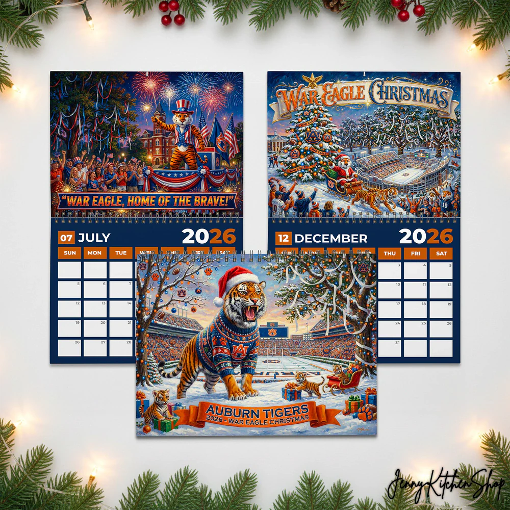Auburn Tigers 2026 War Eagle Christmas Calendar