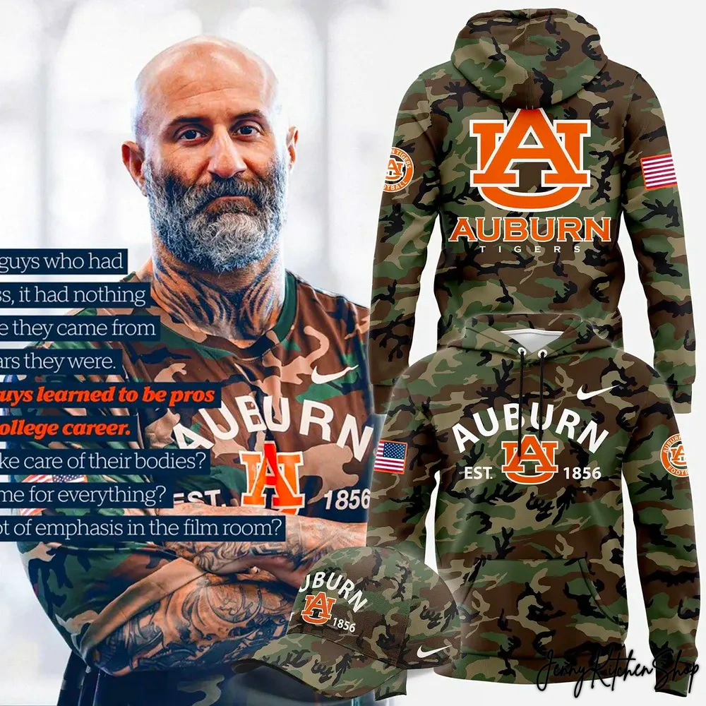 Auburn Tigers x Coach George Courides Limited Camo Jersey