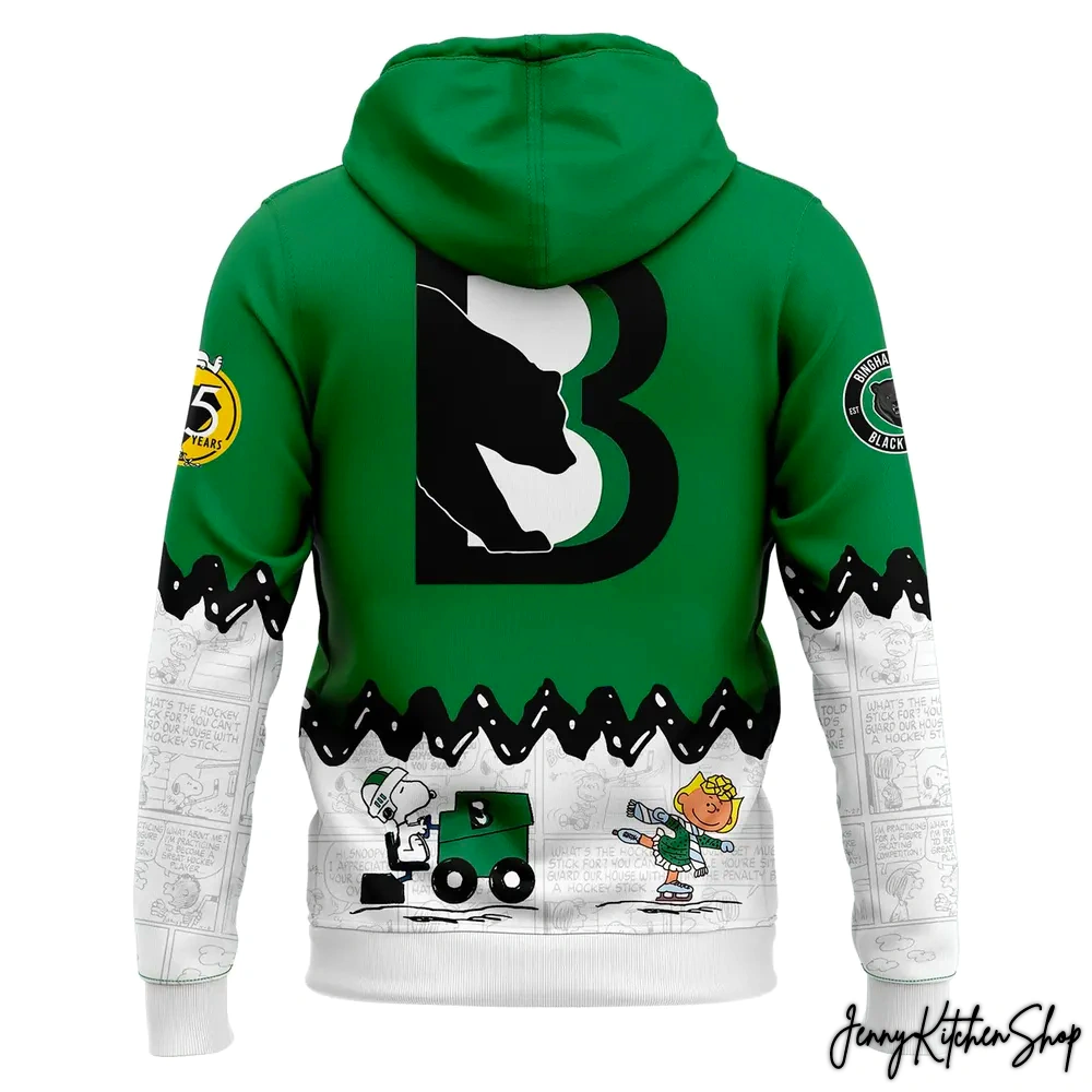 Binghamton Black Bears Peanuts Night Hoodie