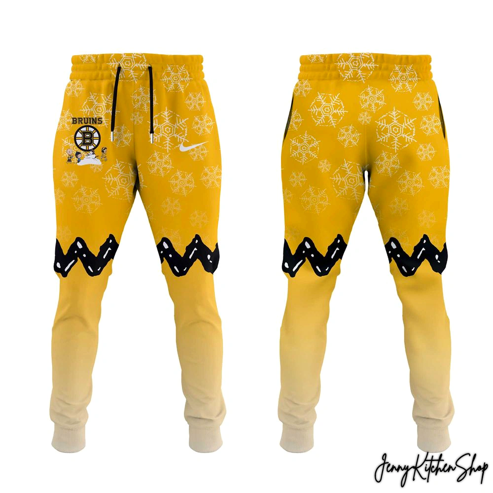 Boston Bruins Peanuts Winter Hockey Jersey