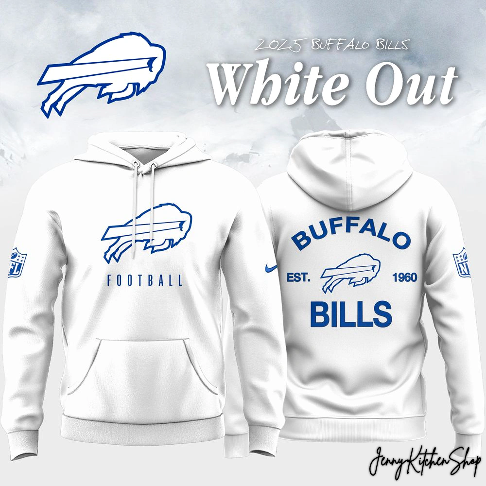 Buffalo Bills White Out For Fans Hoodie