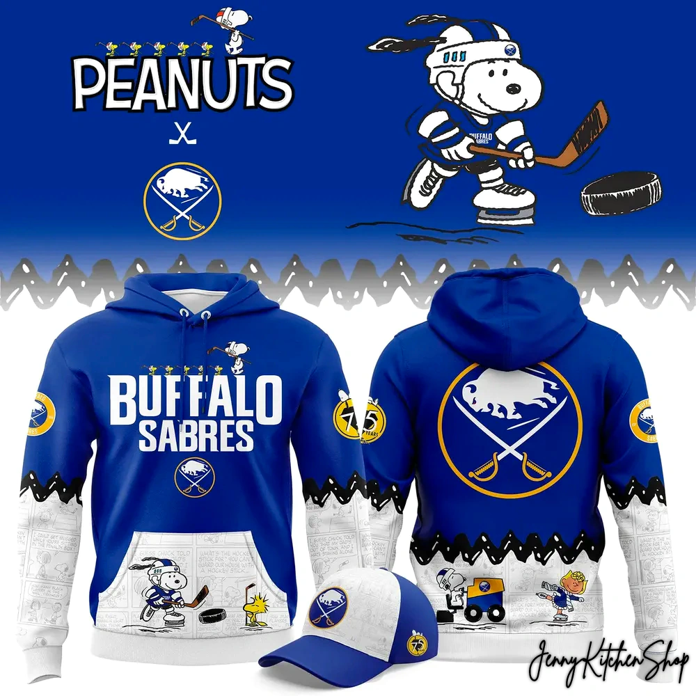 Buffalo Sabre Peanuts Night Hoodie