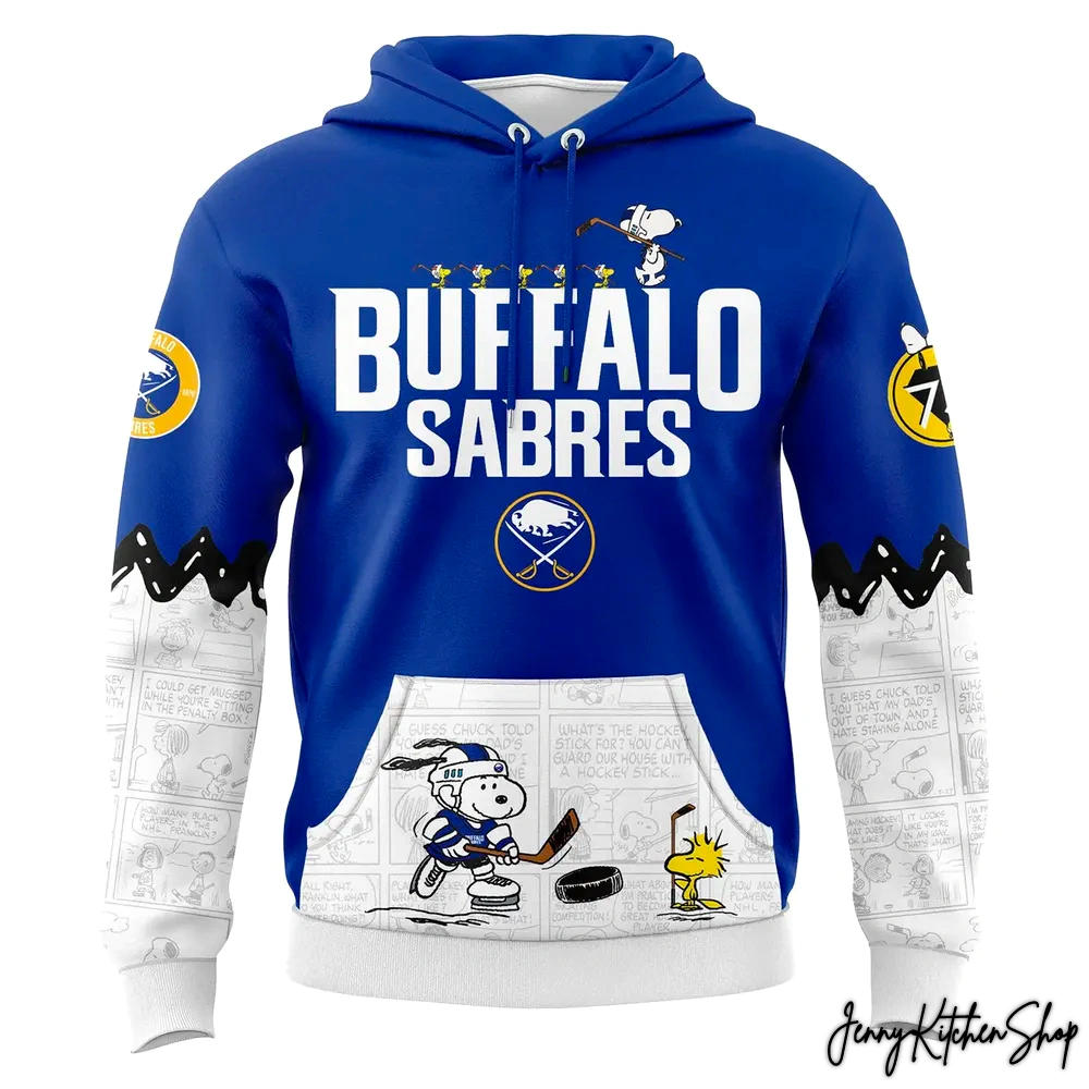 Buffalo Sabre Peanuts Night Hoodie