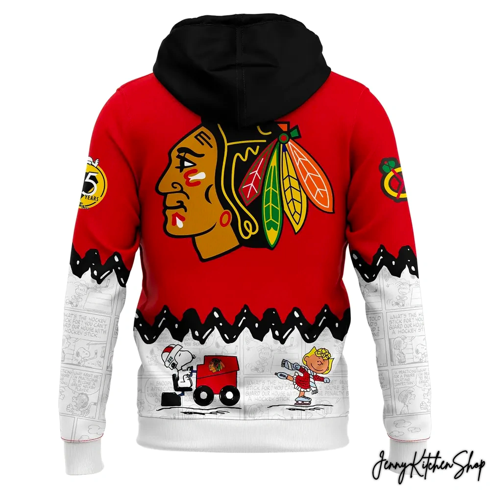 Chicago Blackhawks Peanuts Night Hoodie