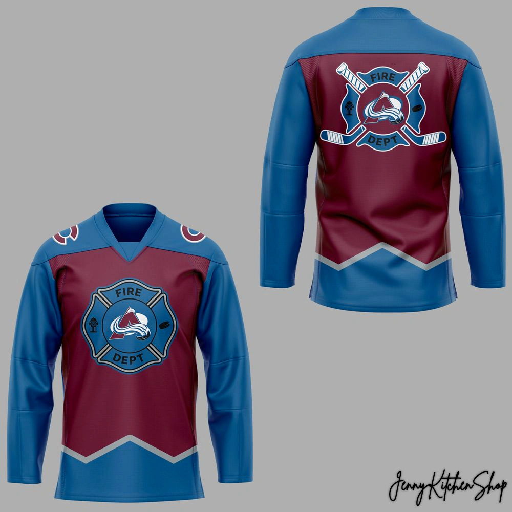 Colorado Avalanche Firefighter Appreciation 2025 Hockey Jersey