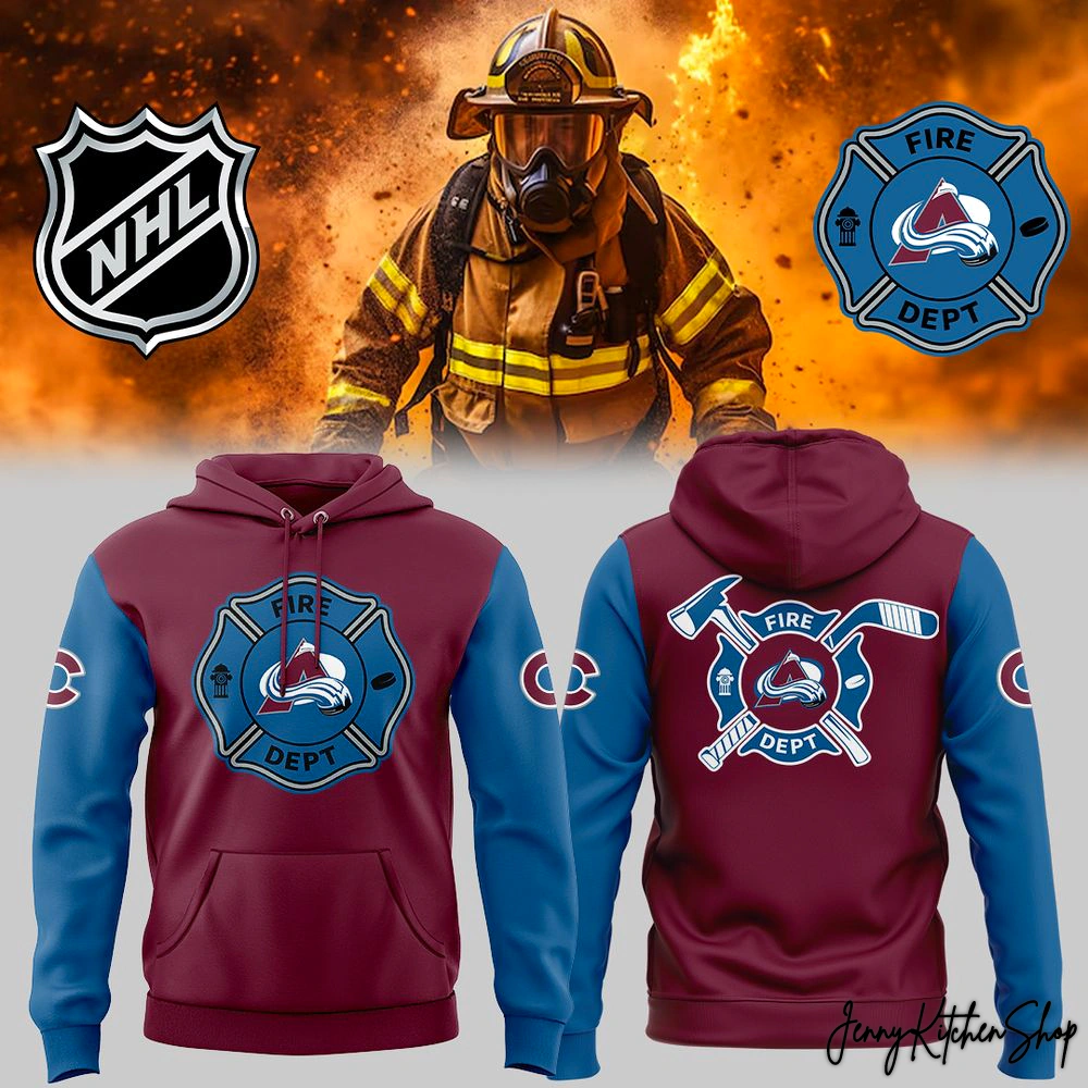 Colorado Avalanche Firefighter Appreciation 2025 Hoodie