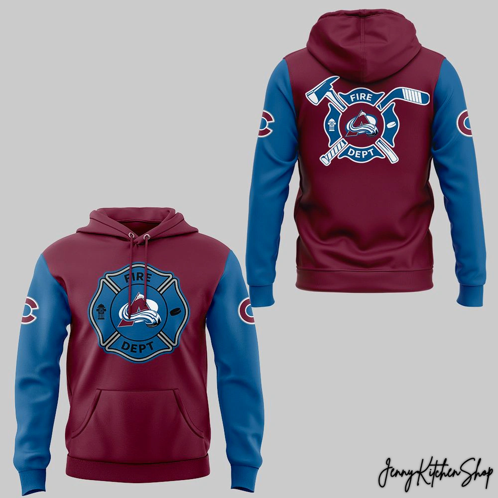 Colorado Avalanche Firefighter Appreciation 2025 Hoodie