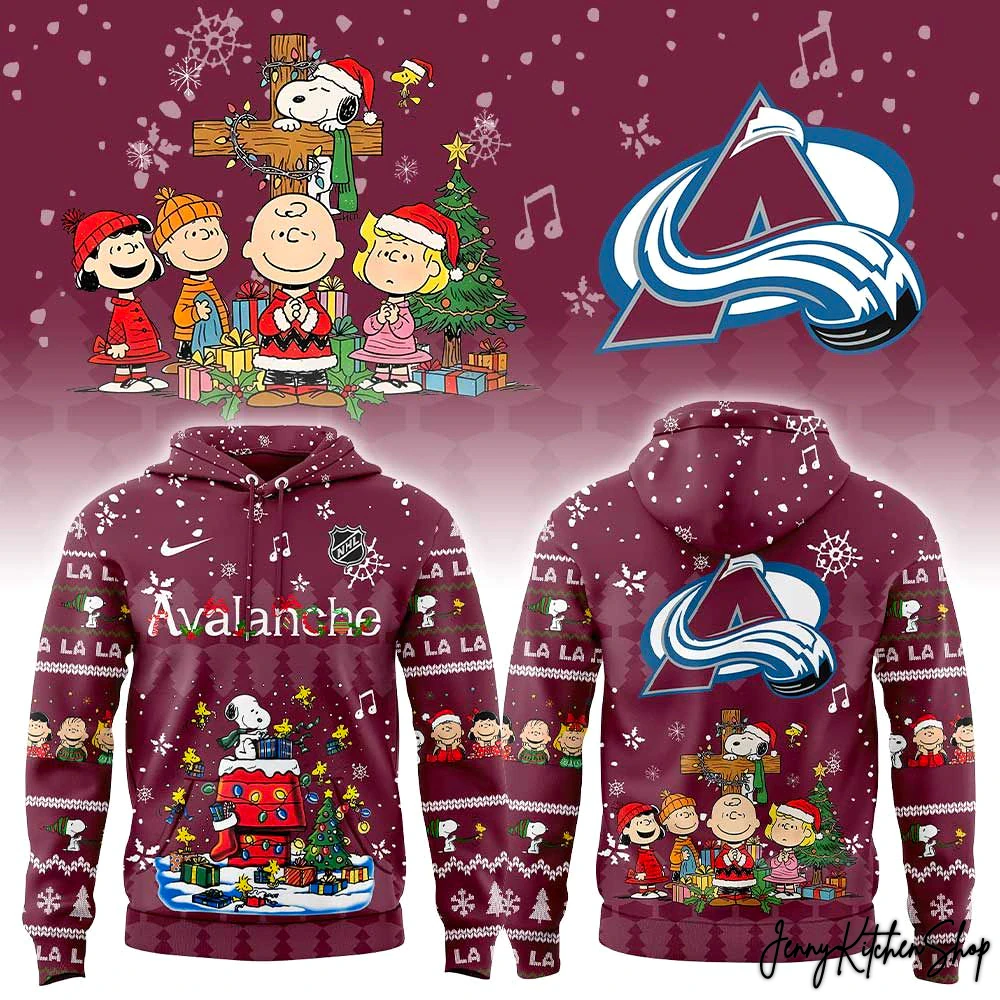 Colorado Avalanche Peanuts Christmas Hoodie