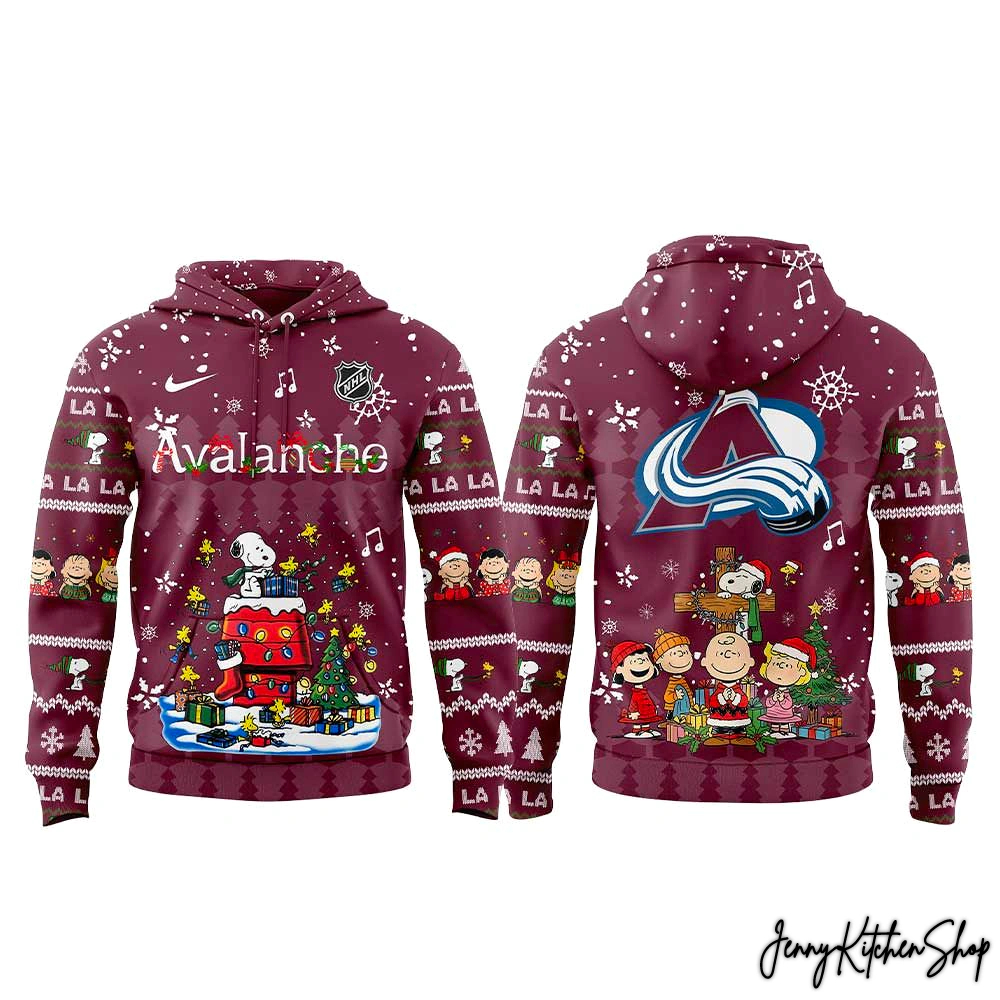 Colorado Avalanche Peanuts Christmas Hoodie