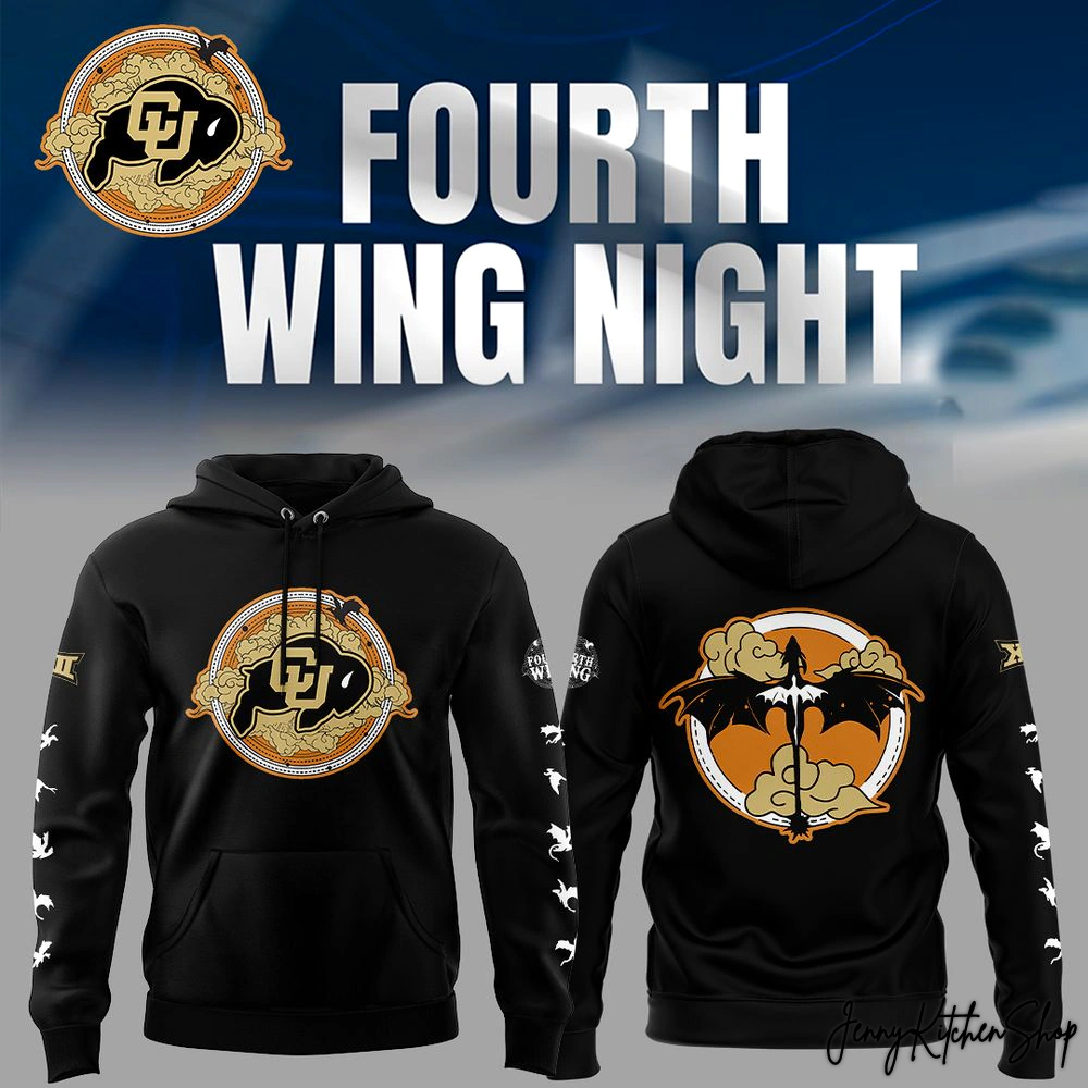 Colorado Buffaloes Fourth Wing Night Black Edition Hoodie