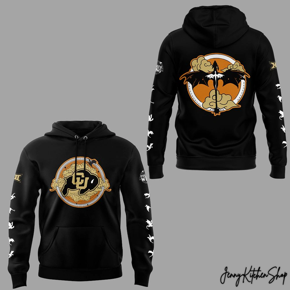 Colorado Buffaloes Fourth Wing Night Black Edition Hoodie