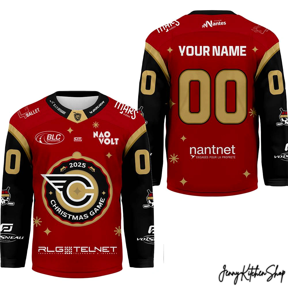 Corsaires de Nantes 2025 Christmas Game Hockey Jersey