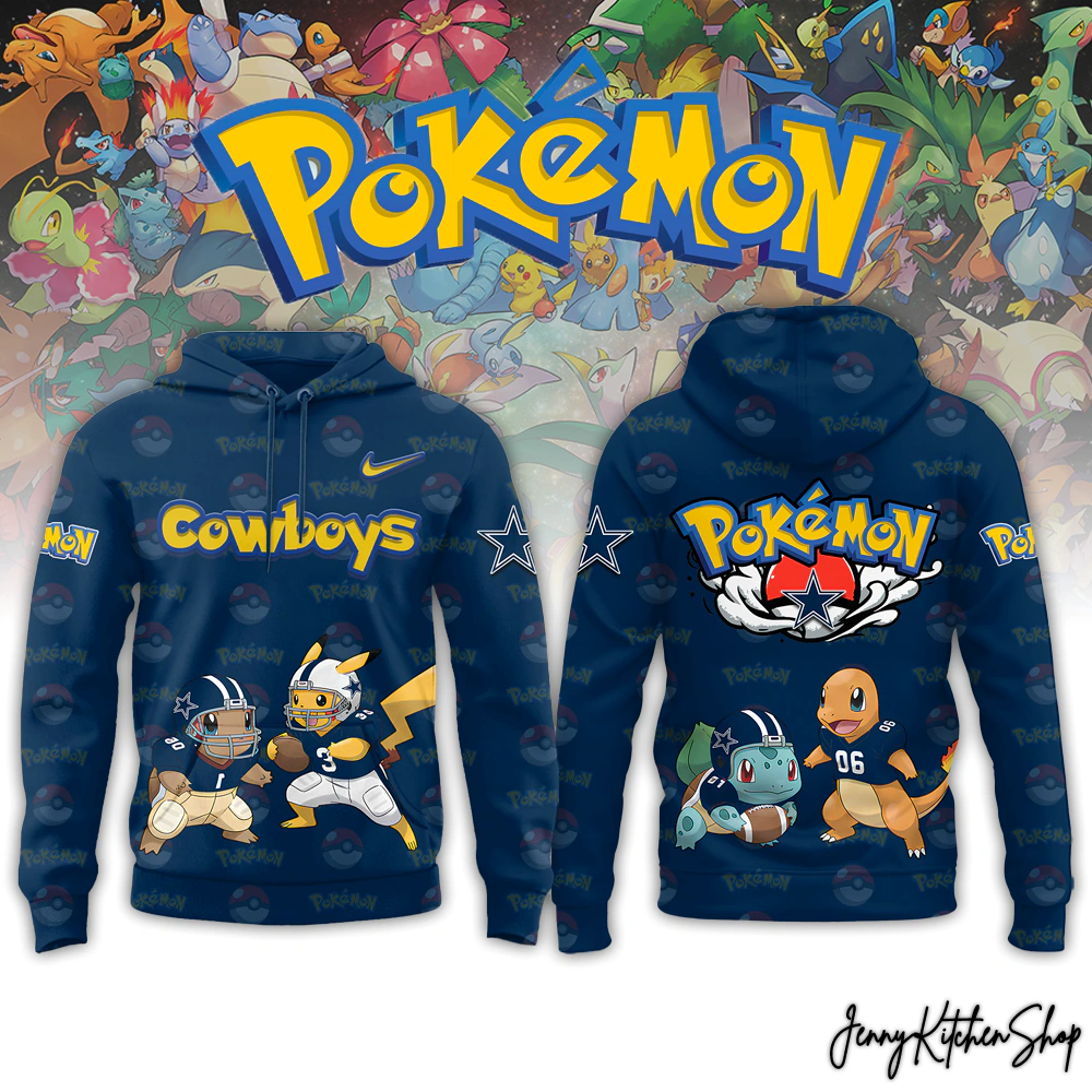 Dallas Cowboys Pokemon Collab Special Design Hoodie