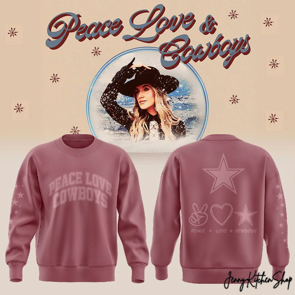Dallas Cowboys x Lainey Wilson Peace For Fans Hoodie, Sweatshirt