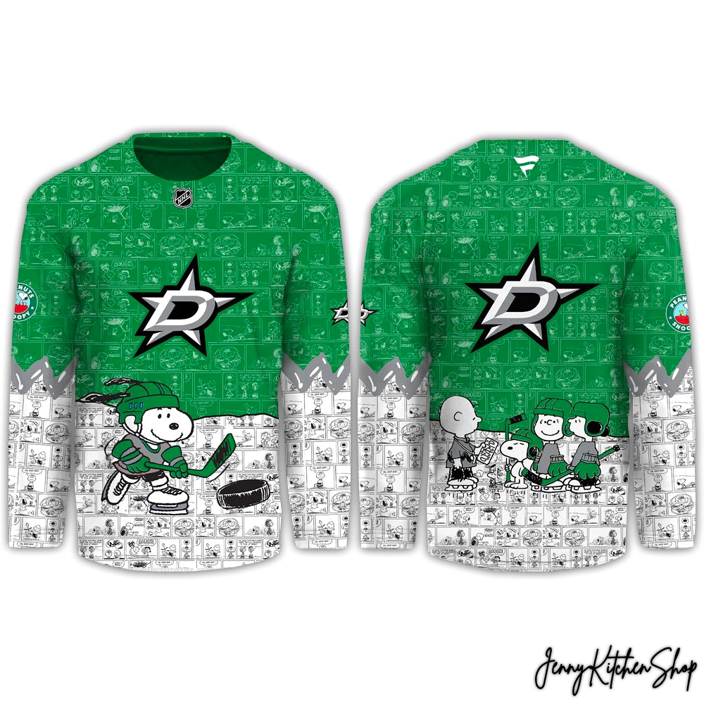 Dallas Stars Peanuts Limited Edition Hockey Jersey