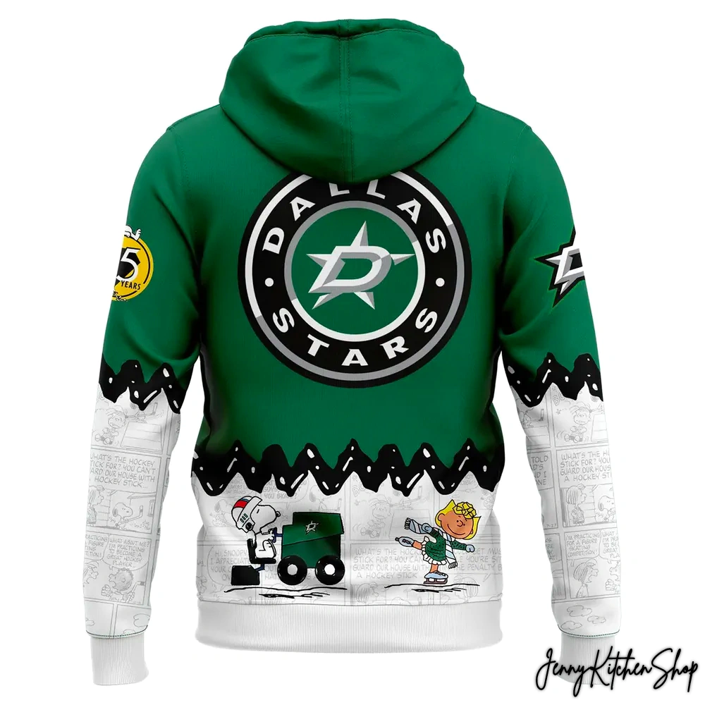 Dallas Stars Peanuts Night For Fan Hoodie