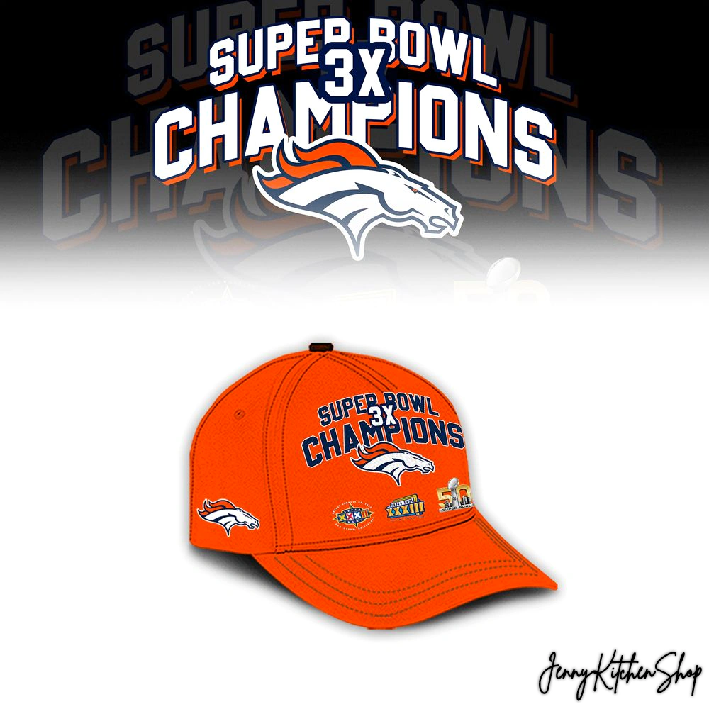 Denver Broncos 3x Super Bowl Champions Collection Hoodie