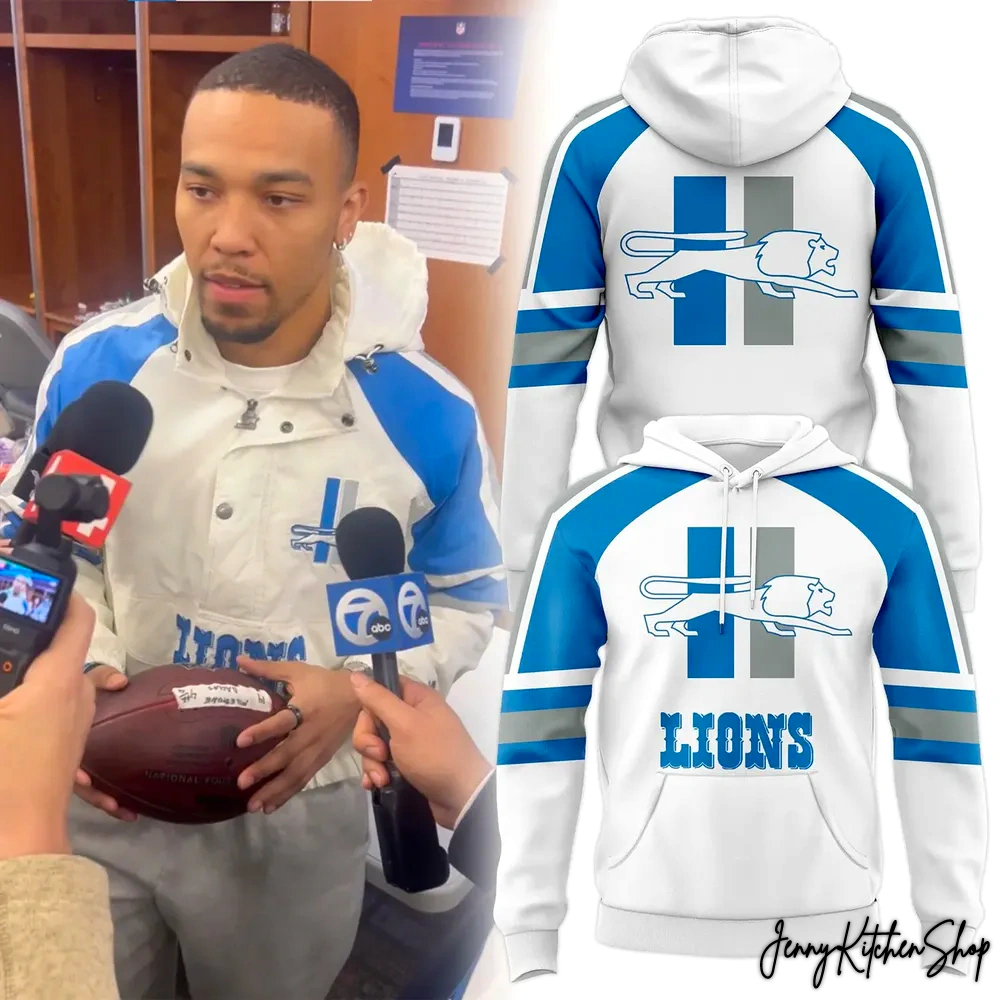 Detroit Lions 1961 Logo Special 2025 Hoodie