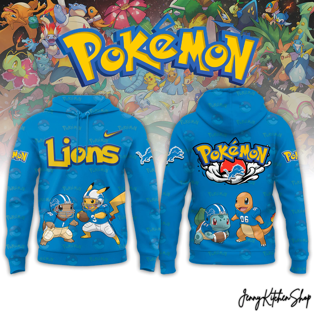 Detroit Lions Pokemon Go For Fans Hoodie