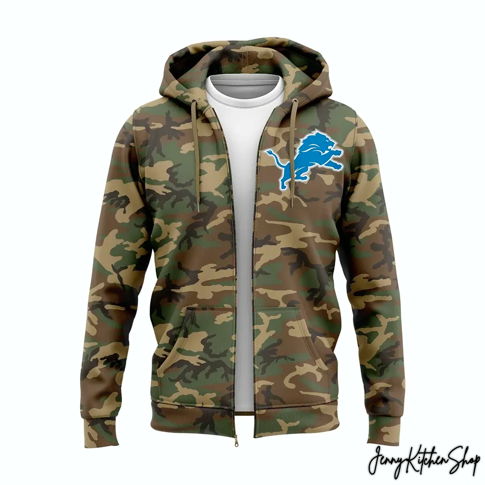 Detroit Lions Salute to Service Zip Hoodie