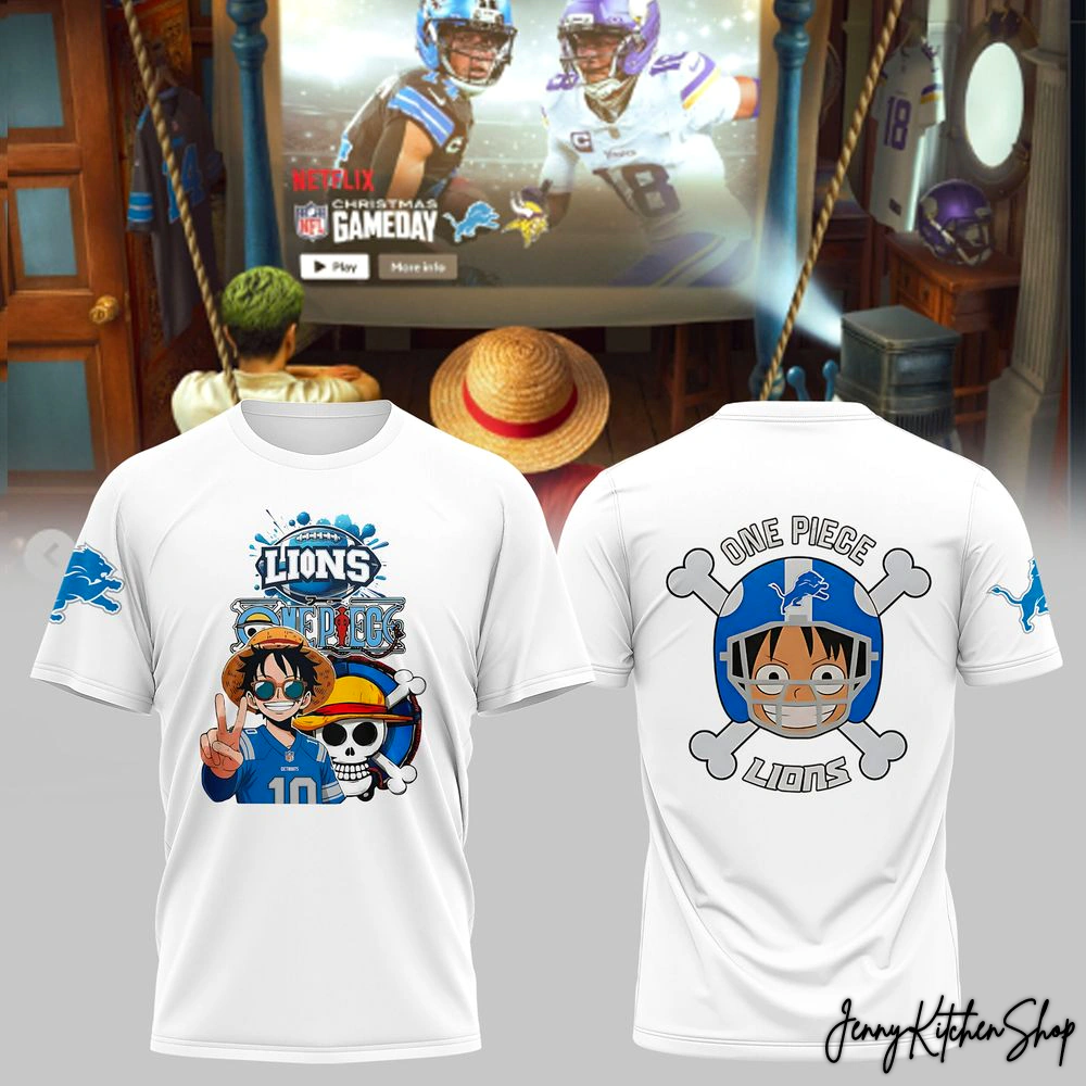 Detroit Lions x One Piece Game Day T-Shirt, Hoodie