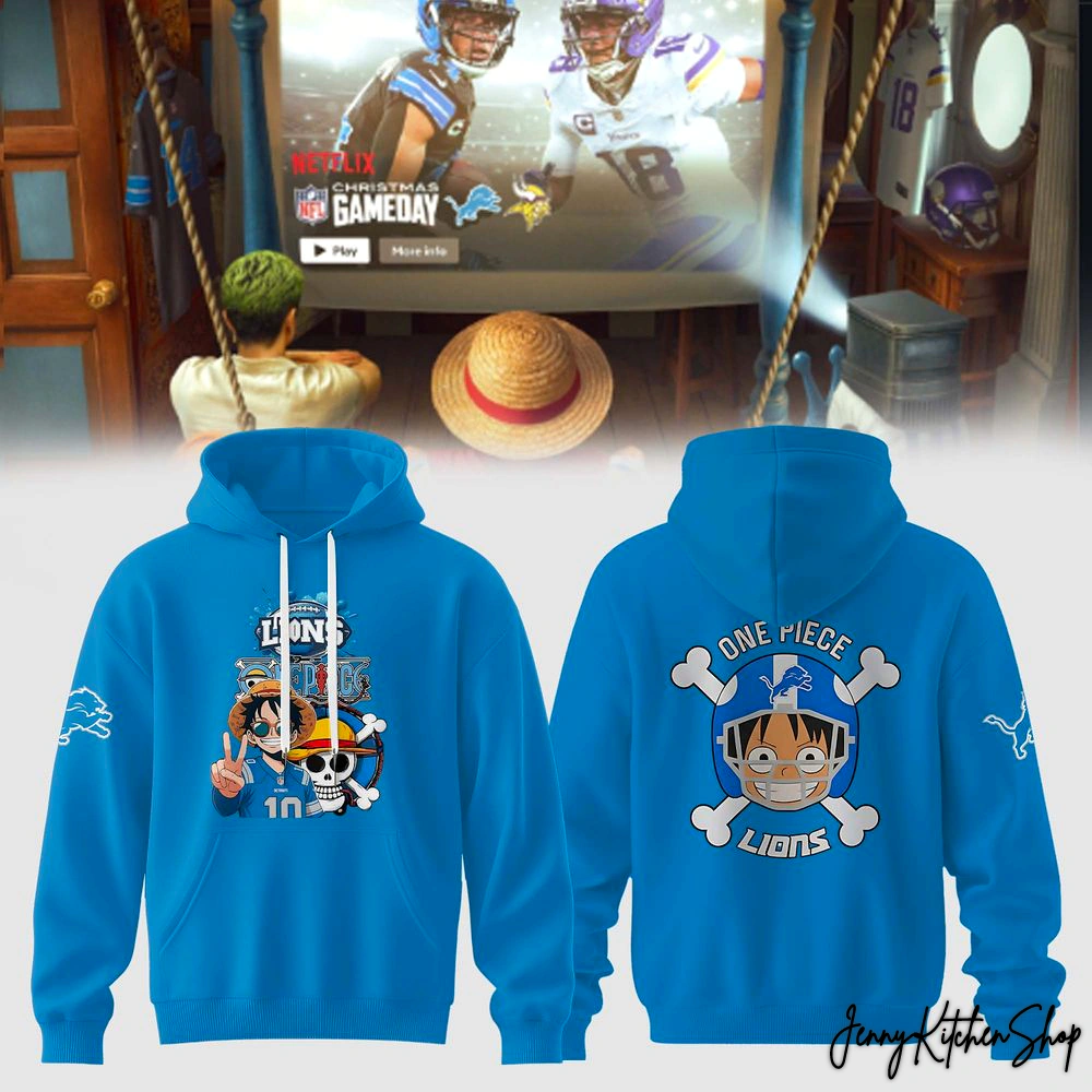 Detroit Lions x One Piece Game Day T-Shirt, Hoodie