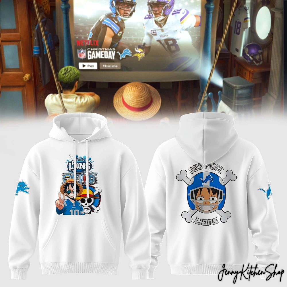 Detroit Lions x One Piece Game Day T-Shirt, Hoodie