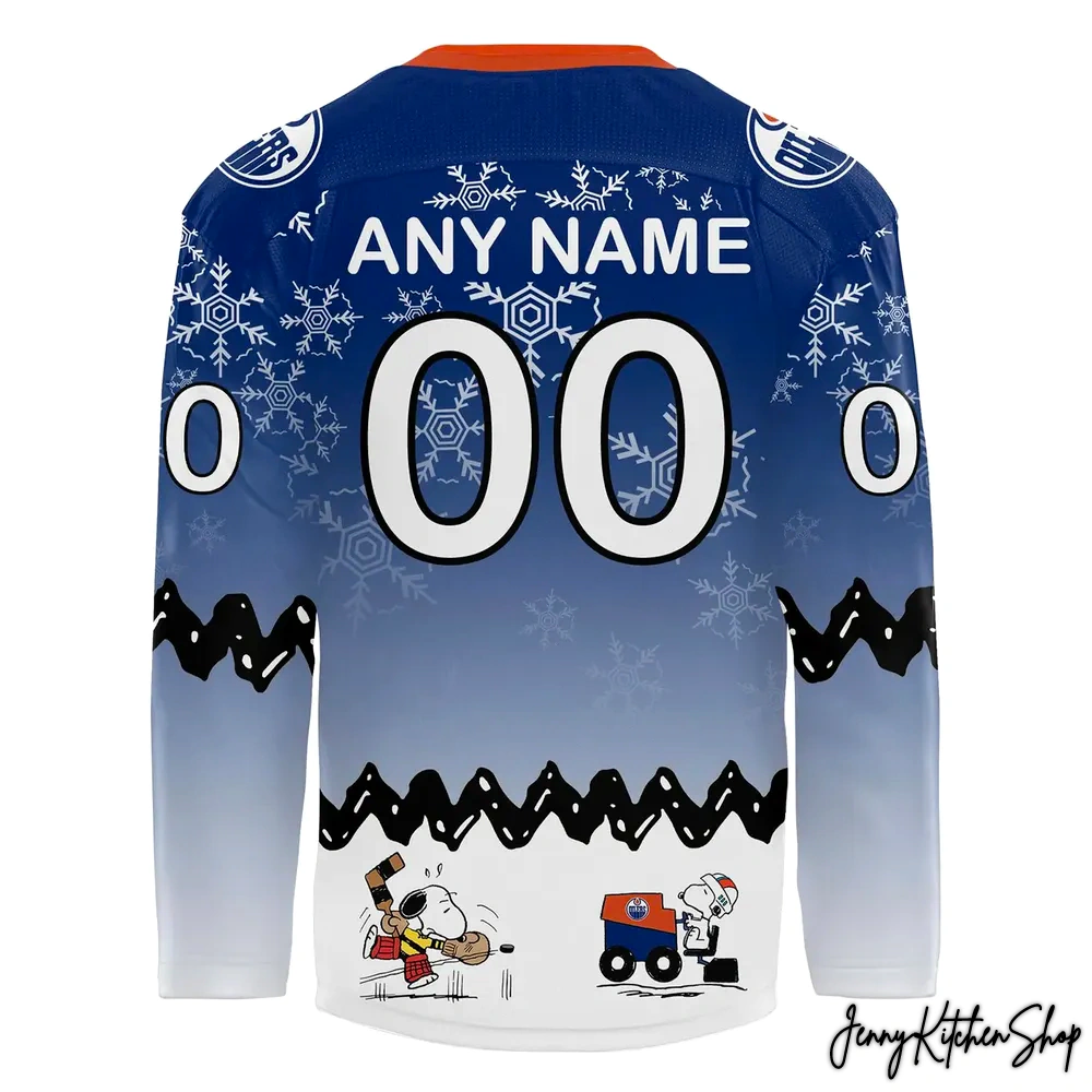 Edmonton Oilers x Peanuts Night Hockey Jersey
