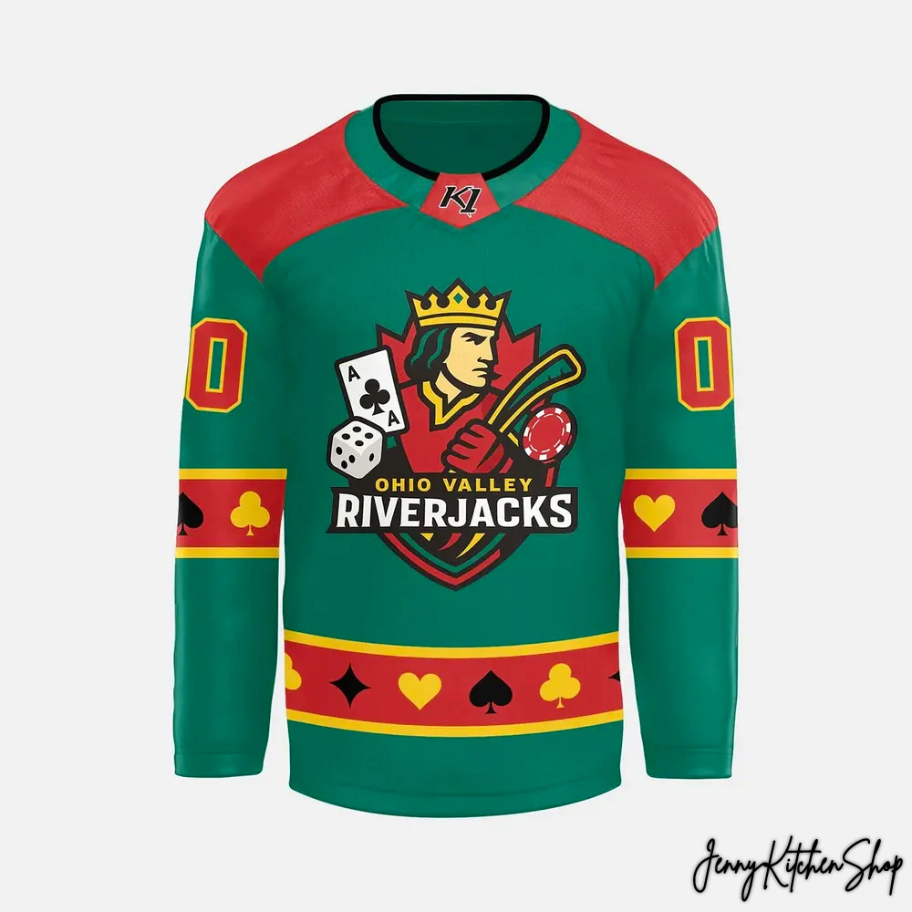 Evansville Thunderbolts x Ohio Valley River Jacks Hockey Jersey