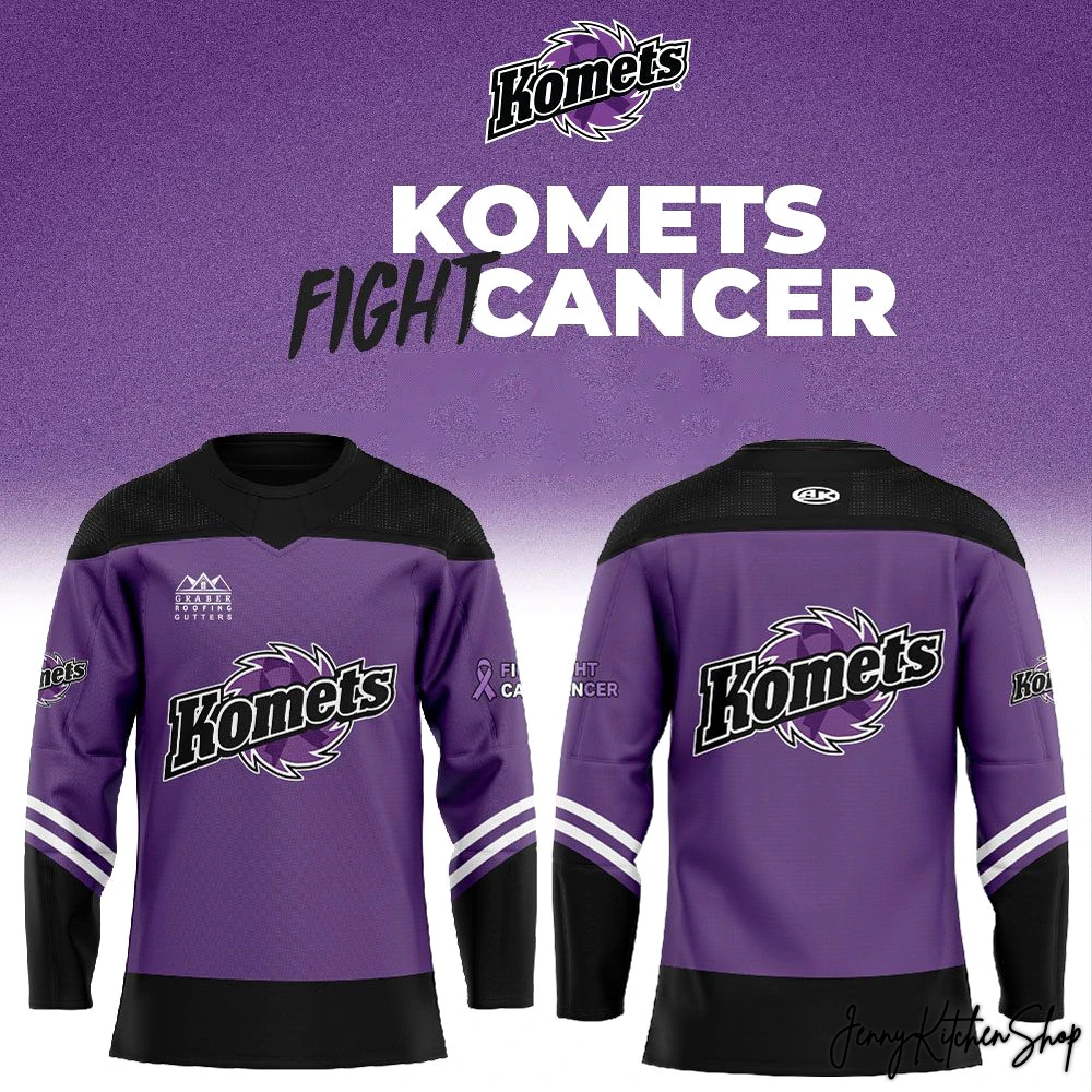 Fort Wayne Komet Cancer Night Replica Hockey Jersey
