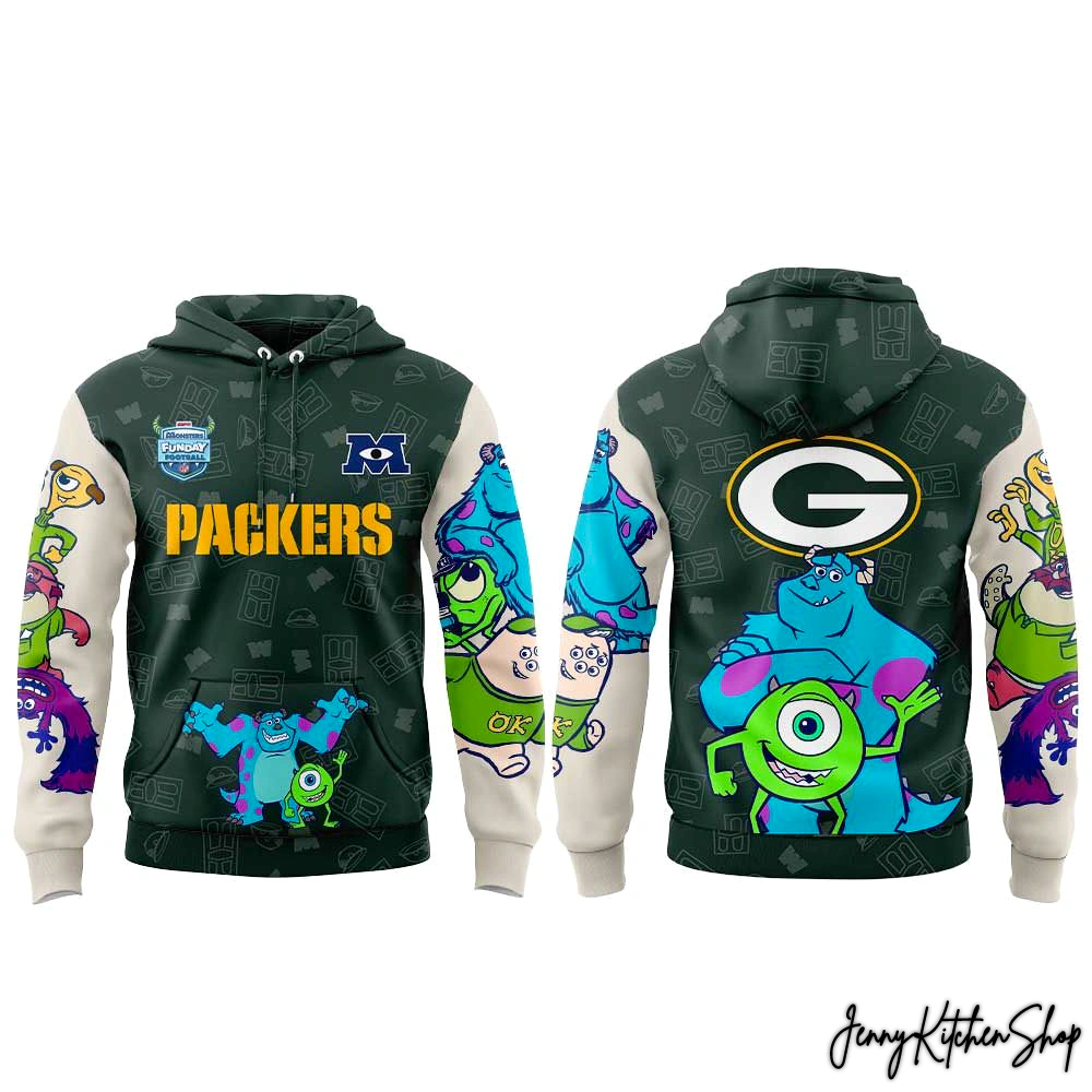 Green Bay Packers Monsters Funday Football New Hoodie