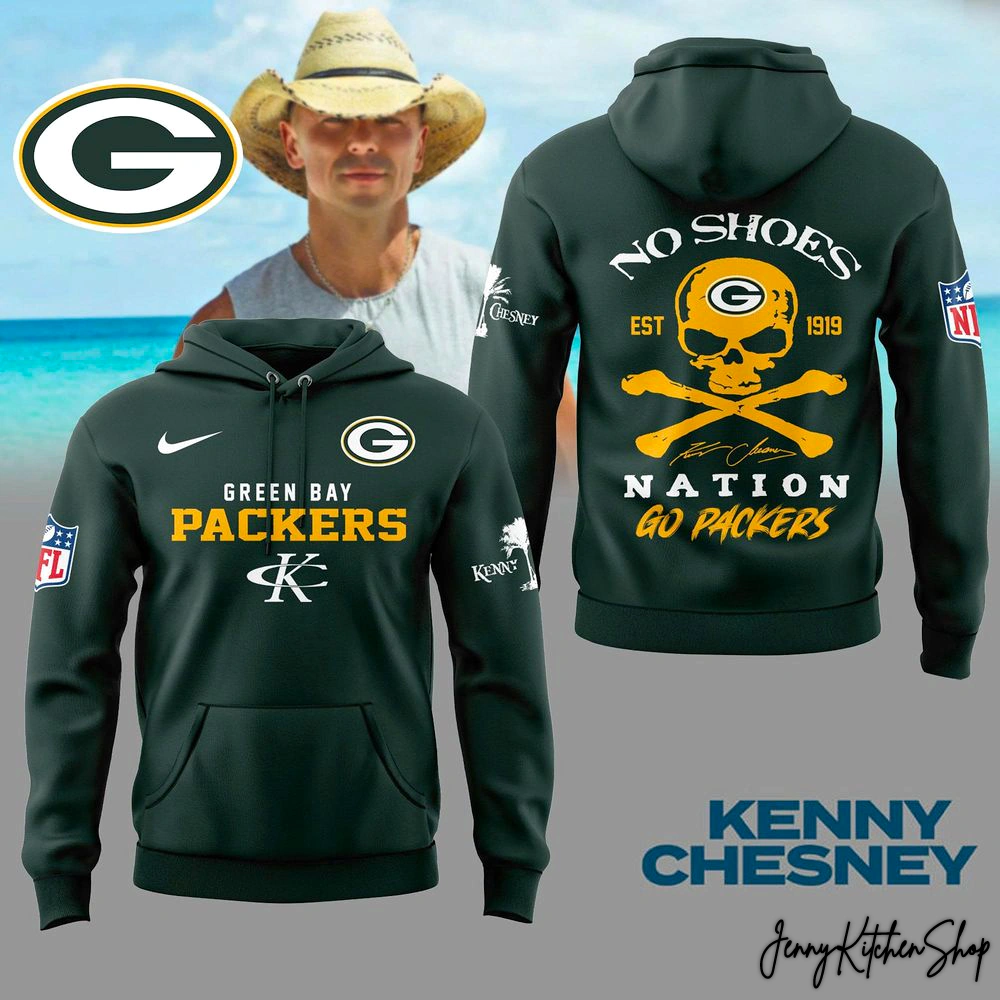 Green Bay Packers x Kenny Chesney No Shoes Nation Collection Hoodie